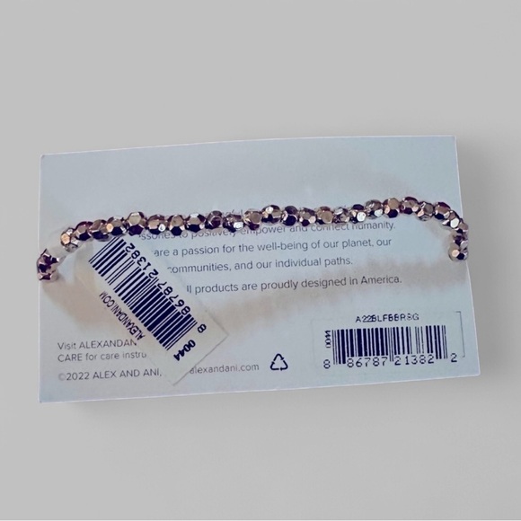 ALEX AND ANI- Blue fireball gold bracelet-New - Picture 5 of 6